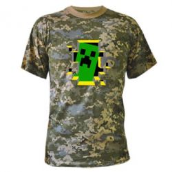 Камуфляжная футболка Minecraft 3D - PrintSalon