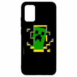Чехол для Samsung A02s/M02s Minecraft 3D - PrintSalon