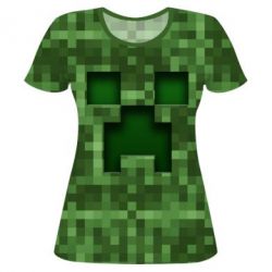 Жіноча 3D футболка Minecraft - PrintSalon