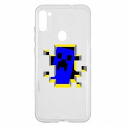 Чехол для Samsung A11/M11 Minecraft 3D - PrintSalon