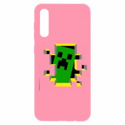 Чехол для Samsung A50 Minecraft 3D - PrintSalon