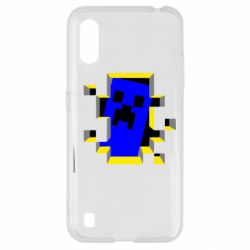 Чехол для Samsung A01/M01 Minecraft 3D - PrintSalon