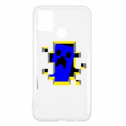 Чехол для Samsung M31 Minecraft 3D - PrintSalon