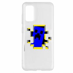 Чехол для Samsung S20 Minecraft 3D - PrintSalon