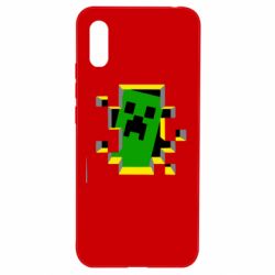 Чехол для Xiaomi Redmi 9a Minecraft 3D - PrintSalon