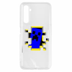 Чехол для Realme 6 Minecraft 3D