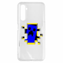 Чехол для Realme 6 Pro Minecraft 3D - PrintSalon