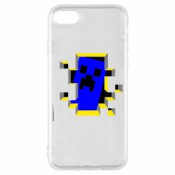 Чехол для iPhone 7 Minecraft 3D - PrintSalon