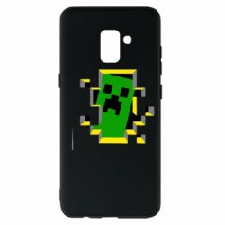 Чехол для Samsung A8+ 2018 Minecraft 3D - PrintSalon