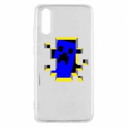 Чехол для Huawei P20 Minecraft 3D - PrintSalon
