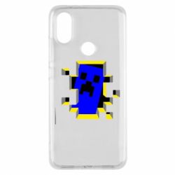 Чехол для Xiaomi Mi A2 Minecraft 3D - PrintSalon