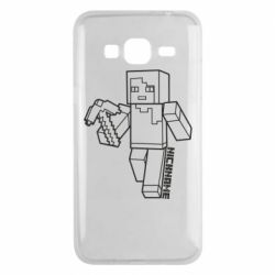 Чехол для Samsung J3 2016 Minecraft and hero nickname - PrintSalon
