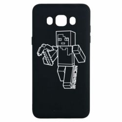 Чехол для Samsung J7 2016 Minecraft and hero nickname - PrintSalon
