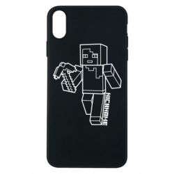 Чехол для iPhone Xs Max Minecraft and hero nickname - PrintSalon