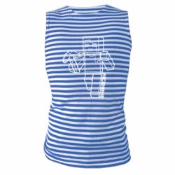 Майка-тельняшка Minecraft and hero nickname - PrintSalon