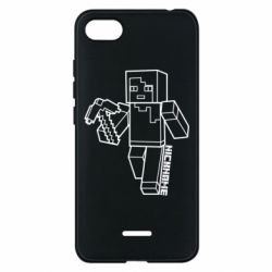 Чехол для Xiaomi Redmi 6A Minecraft and hero nickname - PrintSalon