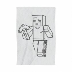 Полотенце с принтом Minecraft and hero nickname - PrintSalon