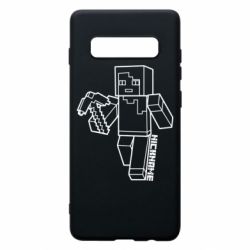 Чехол для Samsung S10+ Minecraft and hero nickname - PrintSalon