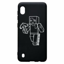 Чехол для Samsung A10 Minecraft and hero nickname - PrintSalon