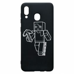 Чехол для Samsung A30 Minecraft and hero nickname - PrintSalon