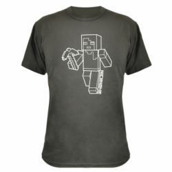 Камуфляжная футболка Minecraft and hero nickname - PrintSalon