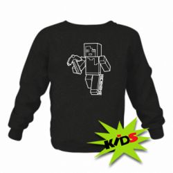 Детский свитшот Minecraft and hero nickname - PrintSalon