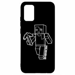 Чехол для Samsung A02s/M02s Minecraft and hero nickname - PrintSalon