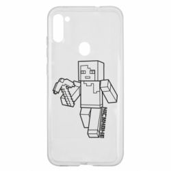 Чехол для Samsung A11/M11 Minecraft and hero nickname - PrintSalon