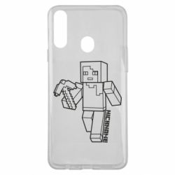 Чехол для Samsung A20s Minecraft and hero nickname - PrintSalon