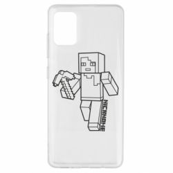 Чехол для Samsung A51 Minecraft and hero nickname - PrintSalon