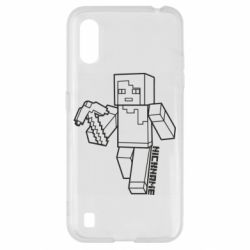 Чехол для Samsung A01/M01 Minecraft and hero nickname - PrintSalon