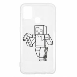 Чехол для Samsung M31 Minecraft and hero nickname - PrintSalon