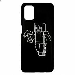 Чехол для Samsung M51 Minecraft and hero nickname - PrintSalon