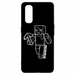 Чехол для Oppo Find X2 Minecraft and hero nickname - PrintSalon