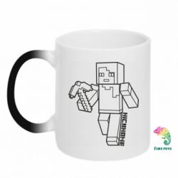 Чашка-хамелеон Minecraft and hero nickname - PrintSalon