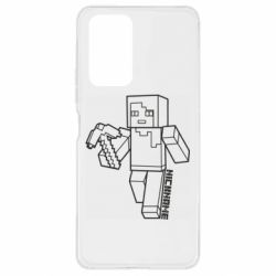 Чехол для Xiaomi Redmi Note 10 Pro Minecraft and hero nickname - PrintSalon