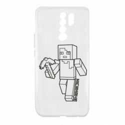 Чехол для Xiaomi Redmi 9 Minecraft and hero nickname - PrintSalon