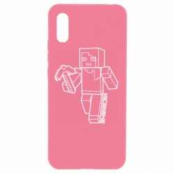 Чехол для Xiaomi Redmi 9a Minecraft and hero nickname - PrintSalon