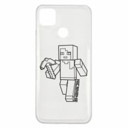 Чехол для Xiaomi Redmi 9c Minecraft and hero nickname - PrintSalon