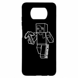 Чехол для Xiaomi Poco X3 Minecraft and hero nickname - PrintSalon
