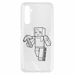 Чехол для Realme 6 Minecraft and hero nickname - PrintSalon