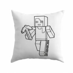 Подушка Minecraft and hero nickname - PrintSalon
