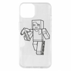 Чехол для iPhone 14 Minecraft and hero nickname - PrintSalon