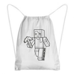 Рюкзак-мешок Minecraft and hero nickname - PrintSalon