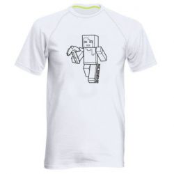 Мужская футболка для спорта Minecraft and hero nickname - PrintSalon