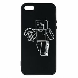 Чехол для iPhone5/5S/SE Minecraft and hero nickname - PrintSalon