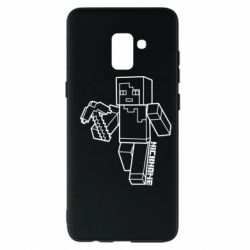 Чехол для Samsung A8+ 2018 Minecraft and hero nickname - PrintSalon