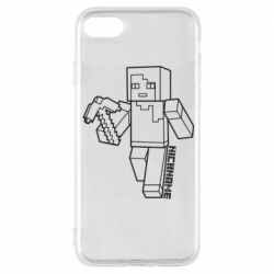 Чехол для iPhone 8 Minecraft and hero nickname - PrintSalon