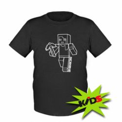 Детская футболка Minecraft and hero nickname - PrintSalon