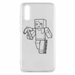 Чехол для Huawei P20 Minecraft and hero nickname - PrintSalon